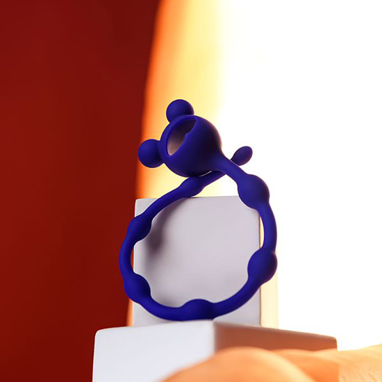 Froggy Minyatür Esnek Alıştırıcı Anal Zincir ve Boncuk Mavi