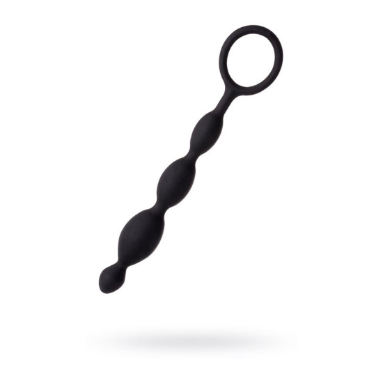 Saplı Siyah Anal Sıralı Silikon Boncuk