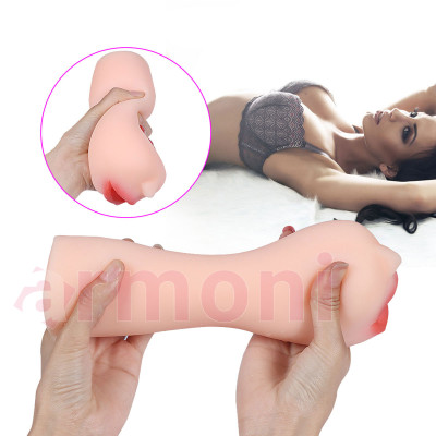 Little Nose Gerçekçi Oral Mastürbatör Mouth Shape Pocket Pussy