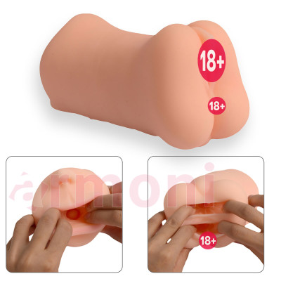Meimai Double Vajinal Anal Oral 3 Özellik Bir Arada Mastürbatör