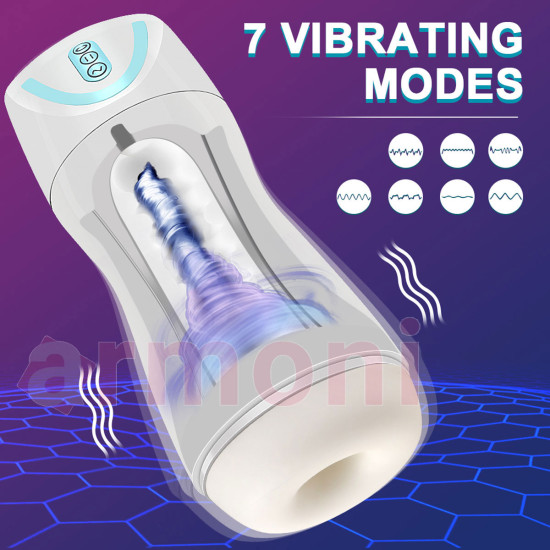 Titreşim ve Emişli İtilme Modlu Otomatik Şarjlı Geri Erkek Mastürbator Titreşim ve Emişli İtilme Modlu Otomatik Şarjlı Geri Erkek Mastürbator