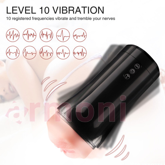 Sharon 2 in 1 Gerçekçi Vajina ve Titreşimli Otomatik Mastürbasyon Kupası Sharon 2 in 1 Gerçekçi Vajina ve Titreşimli Otomatik Mastürbasyon Kupası