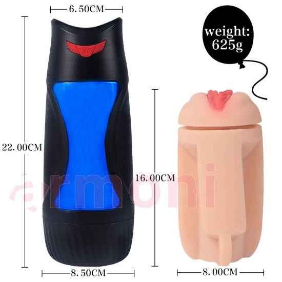 Emmeli Yalamalı ve Titreşimli Mastürbasyon Kupası Renee Squeeze Emmeli Yalamalı ve Titreşimli Mastürbasyon Kupası Renee Squeeze