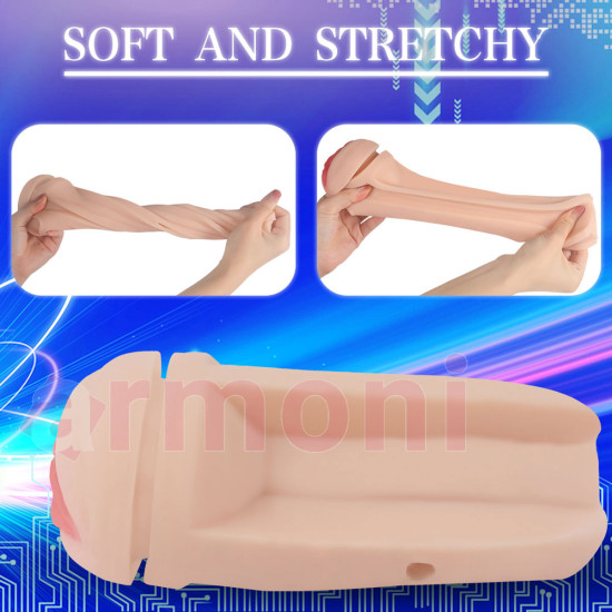 Emmeli Yalamalı ve Titreşimli Mastürbasyon Kupası Renee Squeeze Emmeli Yalamalı ve Titreşimli Mastürbasyon Kupası Renee Squeeze