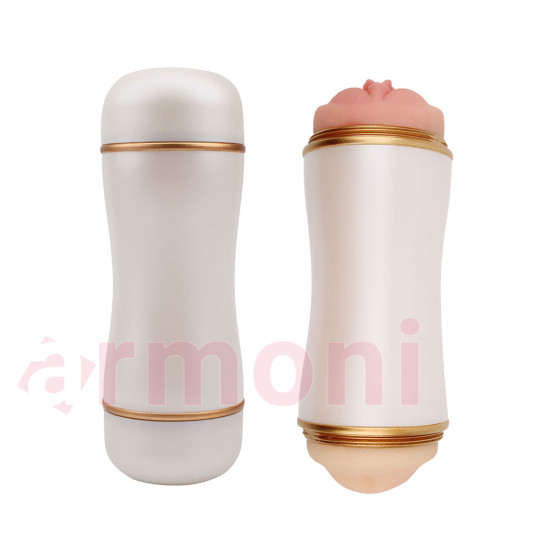 Dream Of Cup MX Çift Taraflı Gerçekçi Vajina ve Ağız Mastürbatör