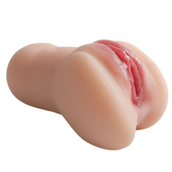 Anal Vajinal Çift Girişli Islak Görünümlü Mastürbatör – Vakum Etkili