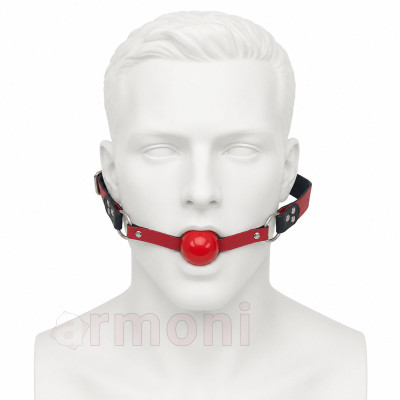 Ayarlanabilir Fetish Ağız Topu - Kırmızı - Unisex