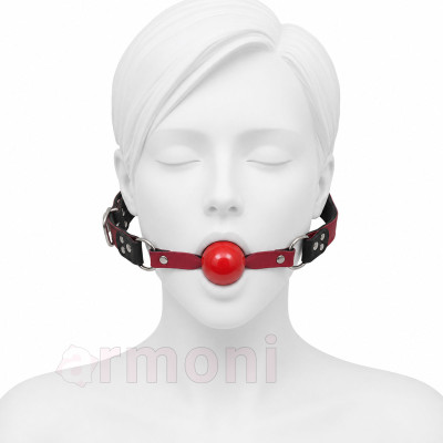 Ayarlanabilir Fetish Ağız Topu - Kırmızı - Unisex