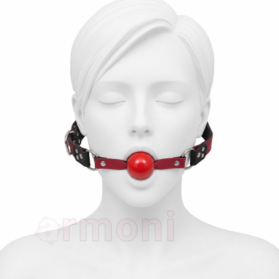 Ayarlanabilir Fetish Ağız Topu - Kırmızı - Unisex Ayarlanabilir Fetish Ağız Topu - Kırmızı - Unisex