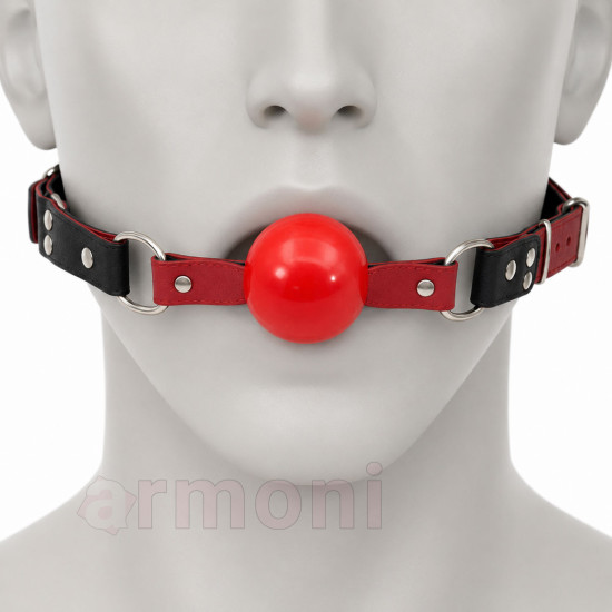 Ayarlanabilir Fetish Ağız Topu - Kırmızı - Unisex Ayarlanabilir Fetish Ağız Topu - Kırmızı - Unisex