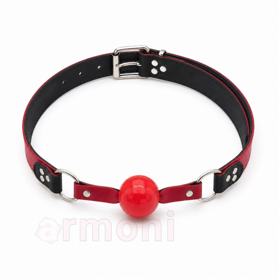 Ayarlanabilir Fetish Ağız Topu - Kırmızı - Unisex Ayarlanabilir Fetish Ağız Topu - Kırmızı - Unisex