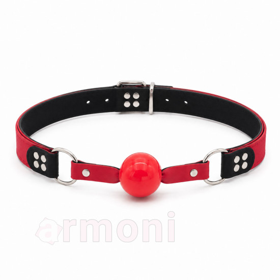 Ayarlanabilir Fetish Ağız Topu - Kırmızı - Unisex Ayarlanabilir Fetish Ağız Topu - Kırmızı - Unisex