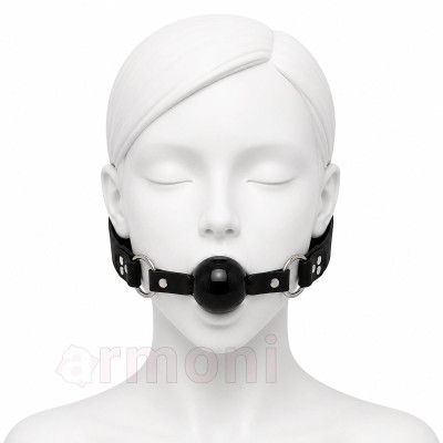 Ayarlanabilir Fetish Ağız Topu - Siyah - Unisex