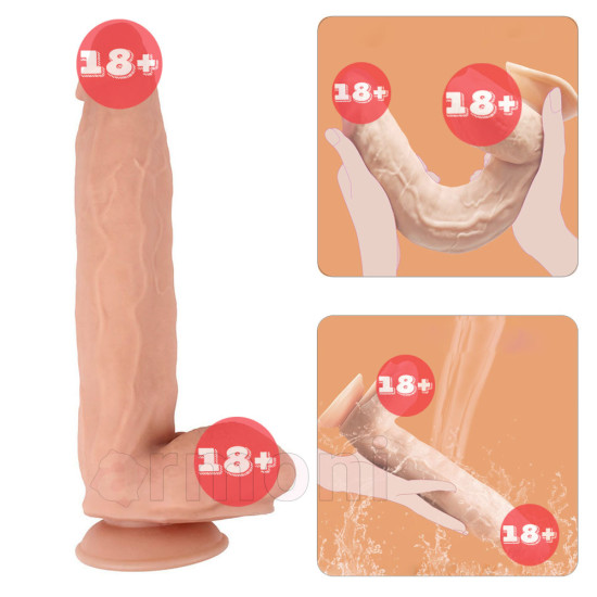 Büyük ve Kalın Realistik Yapay Penis - Yumuşak ve Gerçekçi