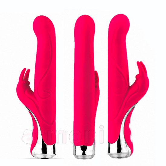 Velvet Duo Pro Çift Motorlu 10 Modlu Şarjlı Vibratör - Pembe