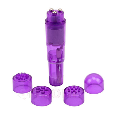 4 Başlıklı Mini Masaj Aleti - Su Geçirmez ve Kompakt