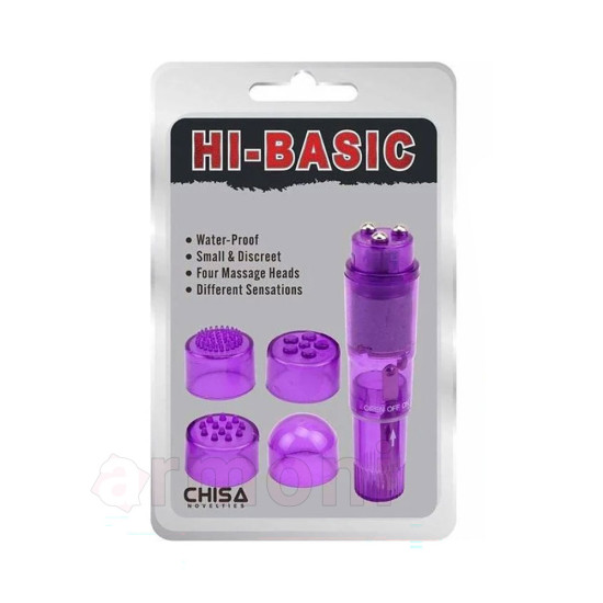 4 Başlıklı Mini Masaj Aleti - Su Geçirmez ve Kompakt