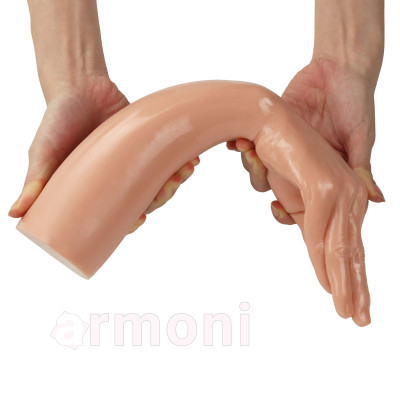 El Şeklinde King Size Realistik Dildo – Yumuşak ve Esnek