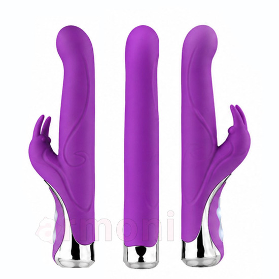 Velvet Duo Pro Çift Motorlu 10 Modlu Şarjlı Vibratör - Mor