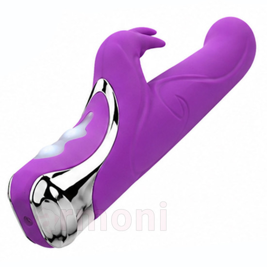 Velvet Duo Pro Çift Motorlu 10 Modlu Şarjlı Vibratör - Mor
