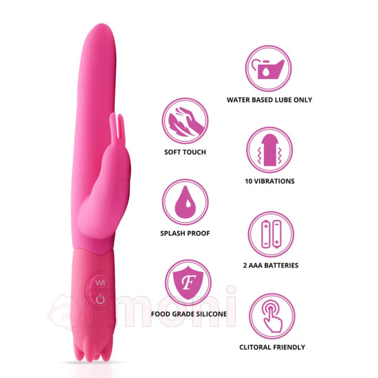 Vibe O'Rabbit Çift Uyarımlı 10 Titreşim Modlu Tavşan Vibratör - Pembe