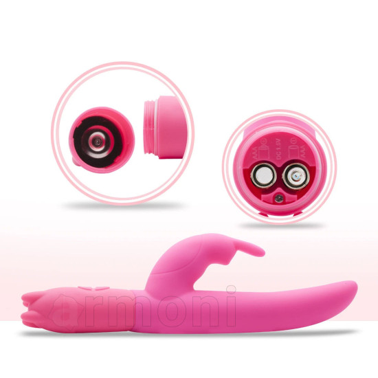 Vibe O'Rabbit Çift Uyarımlı 10 Titreşim Modlu Tavşan Vibratör - Pembe