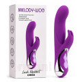 Melody-Woo Lush Rabbit Çift Motorlu 10 Titreşim Modlu Şarjlı Vibratör - Mor