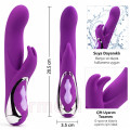 Melody-Woo Lush Rabbit Çift Motorlu 10 Titreşim Modlu Şarjlı Vibratör - Mor