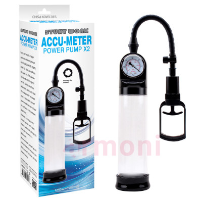 Accu-Meter Power Pump X2 Basınç Göstergeli Güçlü Penis Pompası
