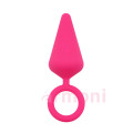 Candy Plug M-Pink Kalp Desenli Başlangıç Seviyesi Anal Tapa 10,1 X 3,3 cm