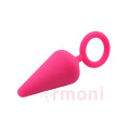 Candy Plug M-Pink Kalp Desenli Başlangıç Seviyesi Anal Tapa 10,1 X 3,3 cm