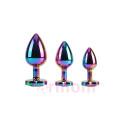 Rainbow Heart Premium Metal Ağırlıklı 3 Boy Anal Tıkaç Seti S-M-L