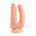 Bromeo 03 Gerçekçi Çift Çatal Penis Vantuzlu Dildo