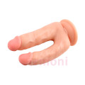 Bromeo 03 Gerçekçi Çift Çatal Penis Vantuzlu Dildo