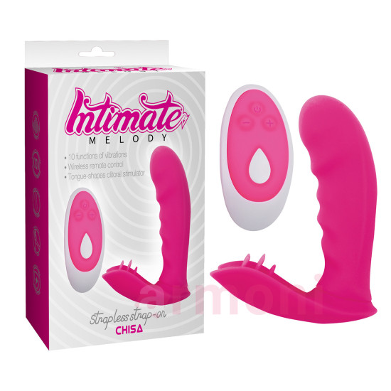 Strapless Strapon Vibratör - 10 Mod, Kumandalı Giyilebilir Çift Uyarımlı