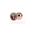 Rose Gold Gem Premium Metal Pembe Altın Anal Tıkaç M Boy