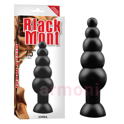 Black Mont Kademeli Büyük Boy Anal Gelişim Boncuğu