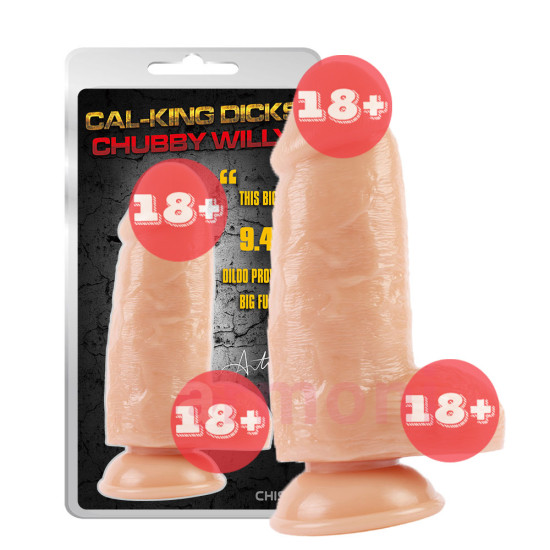 Chubby Willy Büyük ve Kalın Vantuzlu Realistik Penis 25,2 X 7 cm
