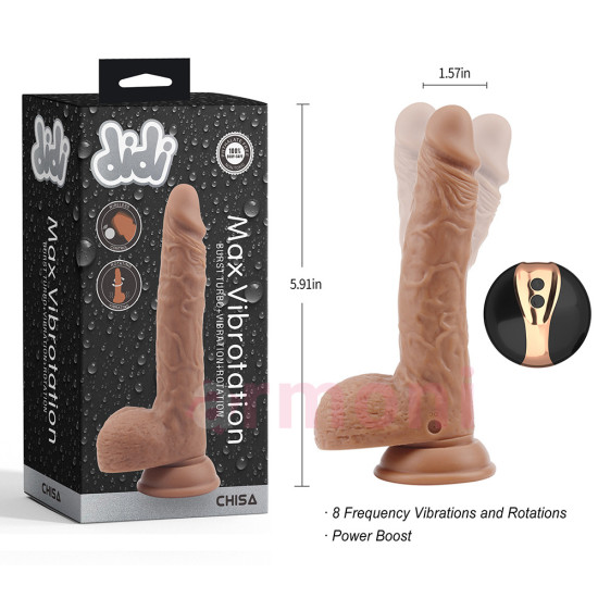 Didi Max Isıtmalı Oynar Başlıklı Kumandalı Vantuzlu Yapay Penis