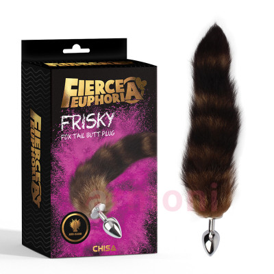 Frisky Fox Tail Metal Anal Plug – 36 cm Yumuşak Tilki Kuyruk