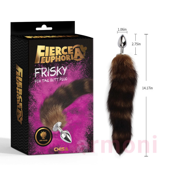 Frisky Fox Tail Metal Anal Plug – 36 cm Yumuşak Tilki Kuyruk