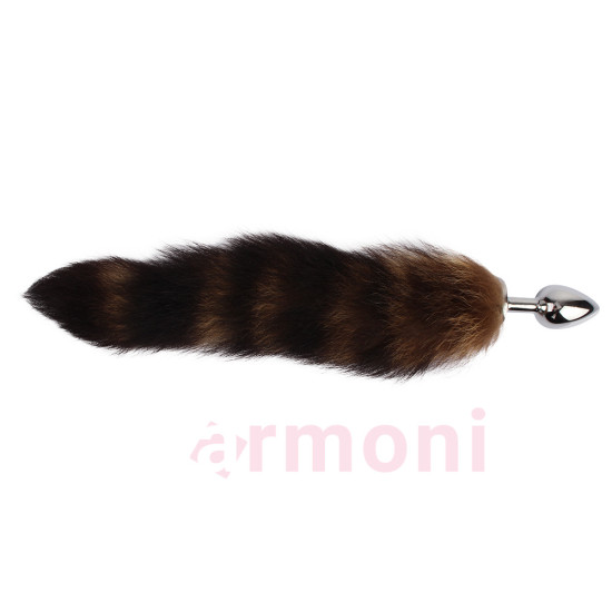 Frisky Fox Tail Metal Anal Plug – 36 cm Yumuşak Tilki Kuyruk