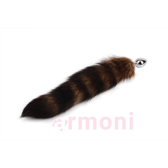 Frisky Fox Tail Metal Anal Plug – 36 cm Yumuşak Tilki Kuyruk