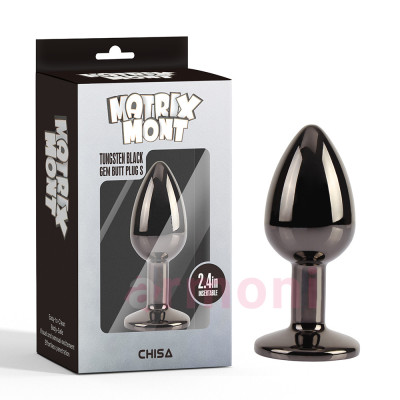 Tungsten Black Gem S Premium Metal Siyah Anal Tıkaç