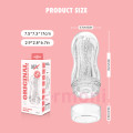 Original Portable Lewd Cup Şeffaf Dokulu Erkek Mastürbatör