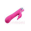 Missile Rabbit 10 Mod ve 3 Mod Dönerli Çift Uyarımlı Pembe Vibratör