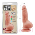 Covetous Monster Çift Katmanlı Realistik Vantuzlu Penis